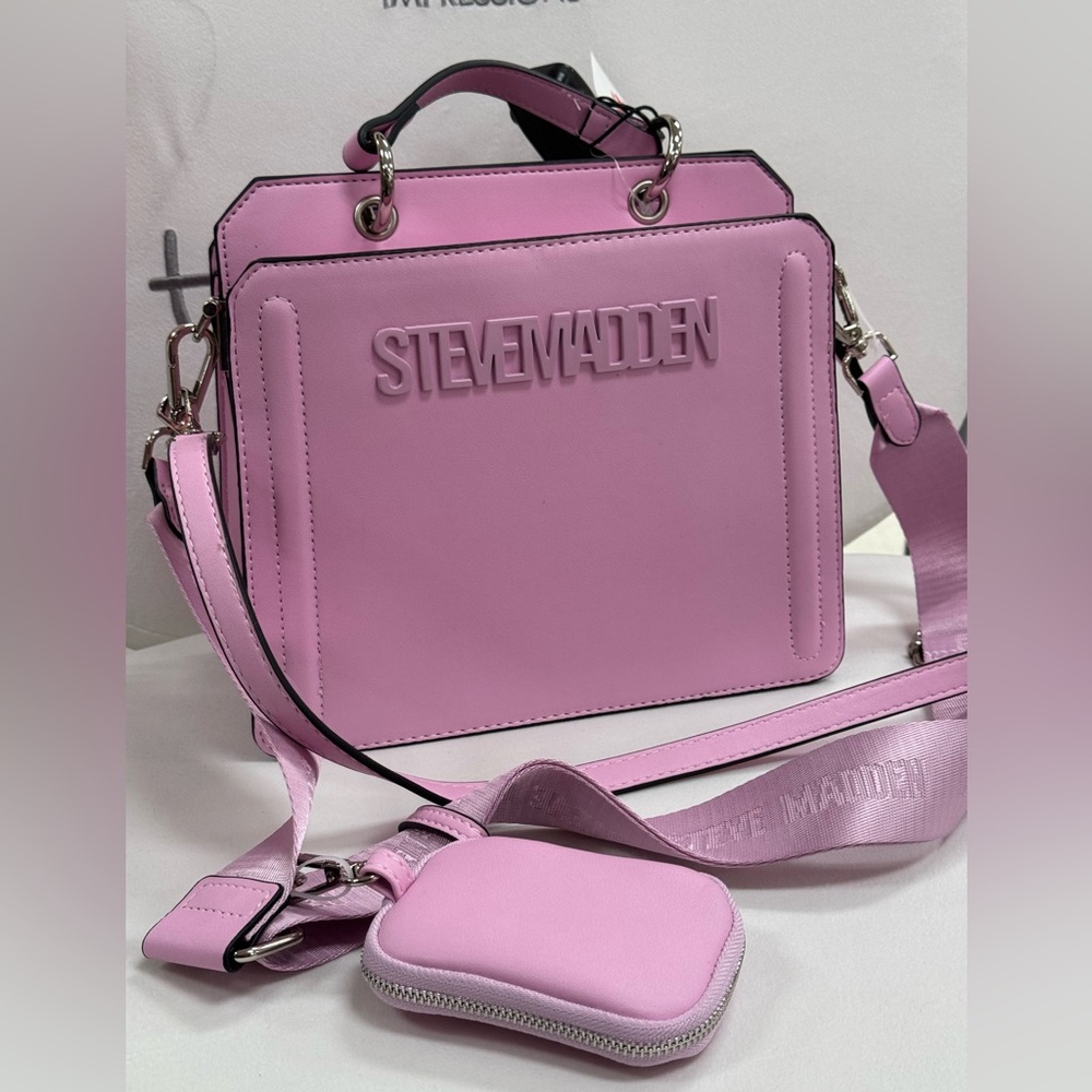 steve madden crossbody bag pink